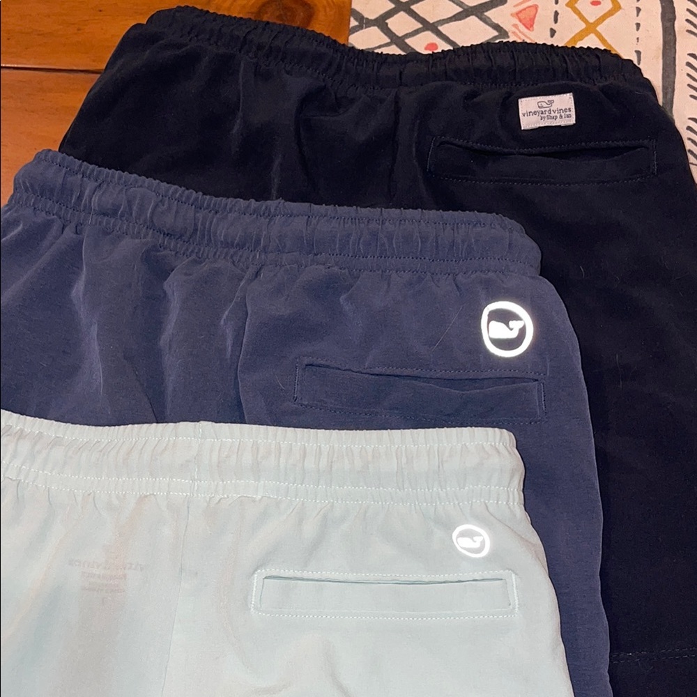 Vineyard Vines Kids' Navy and Light Blue Shorts
